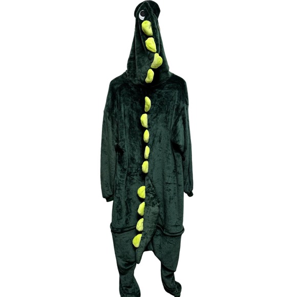 Dinosaur Adult Onesie Animal Pajamas One Piece Cosplay Halloween Costumes - Picture 2 of 9